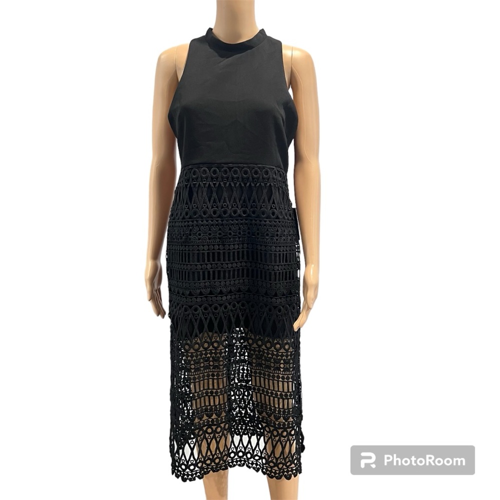 Norma Kamali Women’s Halter Turtle Side Slit Sleeveless Gown Black Size Small